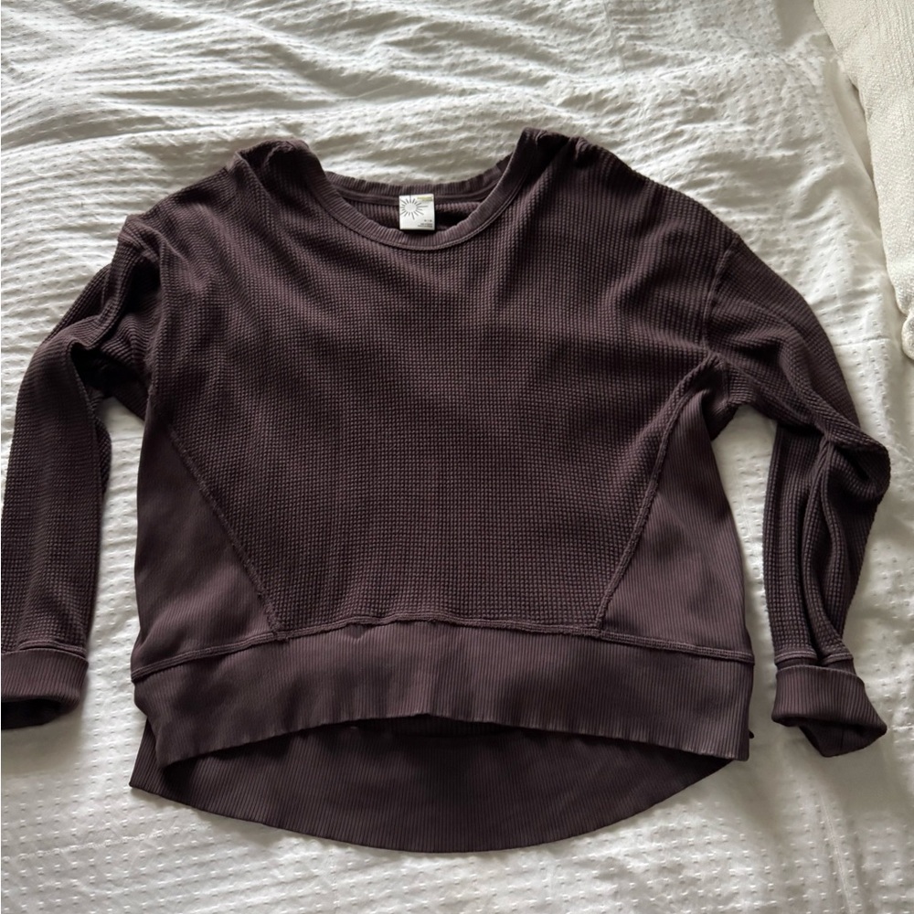 Aerie Oversized Waffle Shirt